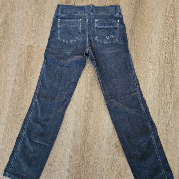 Kuhl Grey Corduroy Pants - Stretchy Straight Leg - Size 6 Regular - Picture 2 of 6